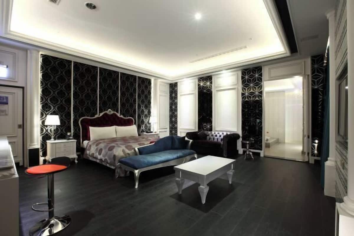 1 bilik tidur, peralatan tempat tidur premium, gebar bulu kapas