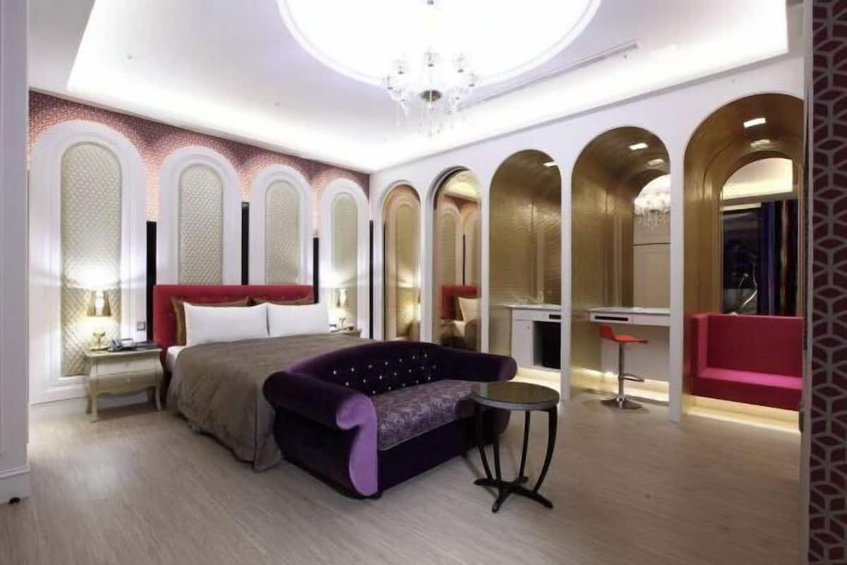 1 bilik tidur, peralatan tempat tidur premium, gebar bulu kapas