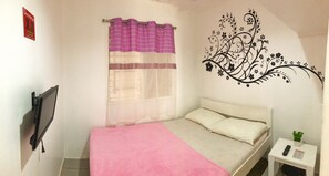 Standard Double Room (Fan ) | Desk, bed sheets