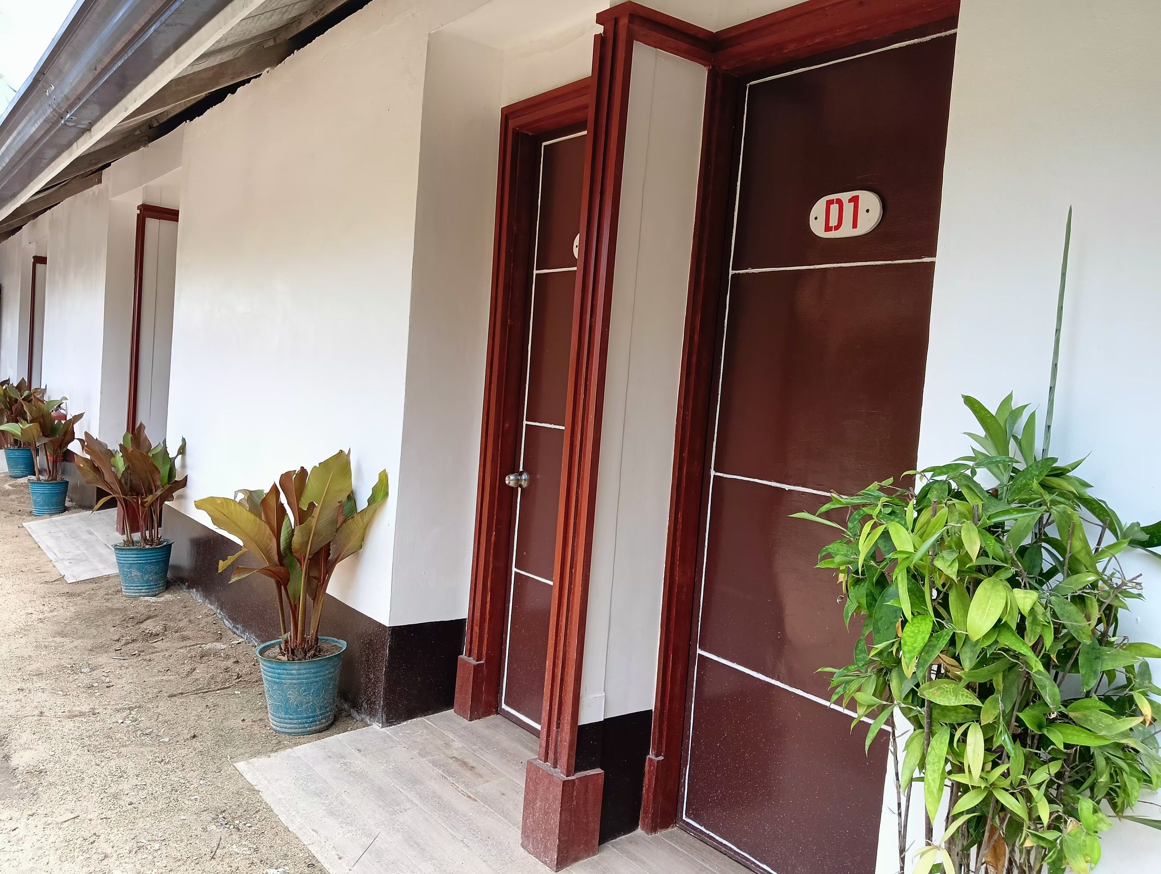 Façana frontal de l'allotjament