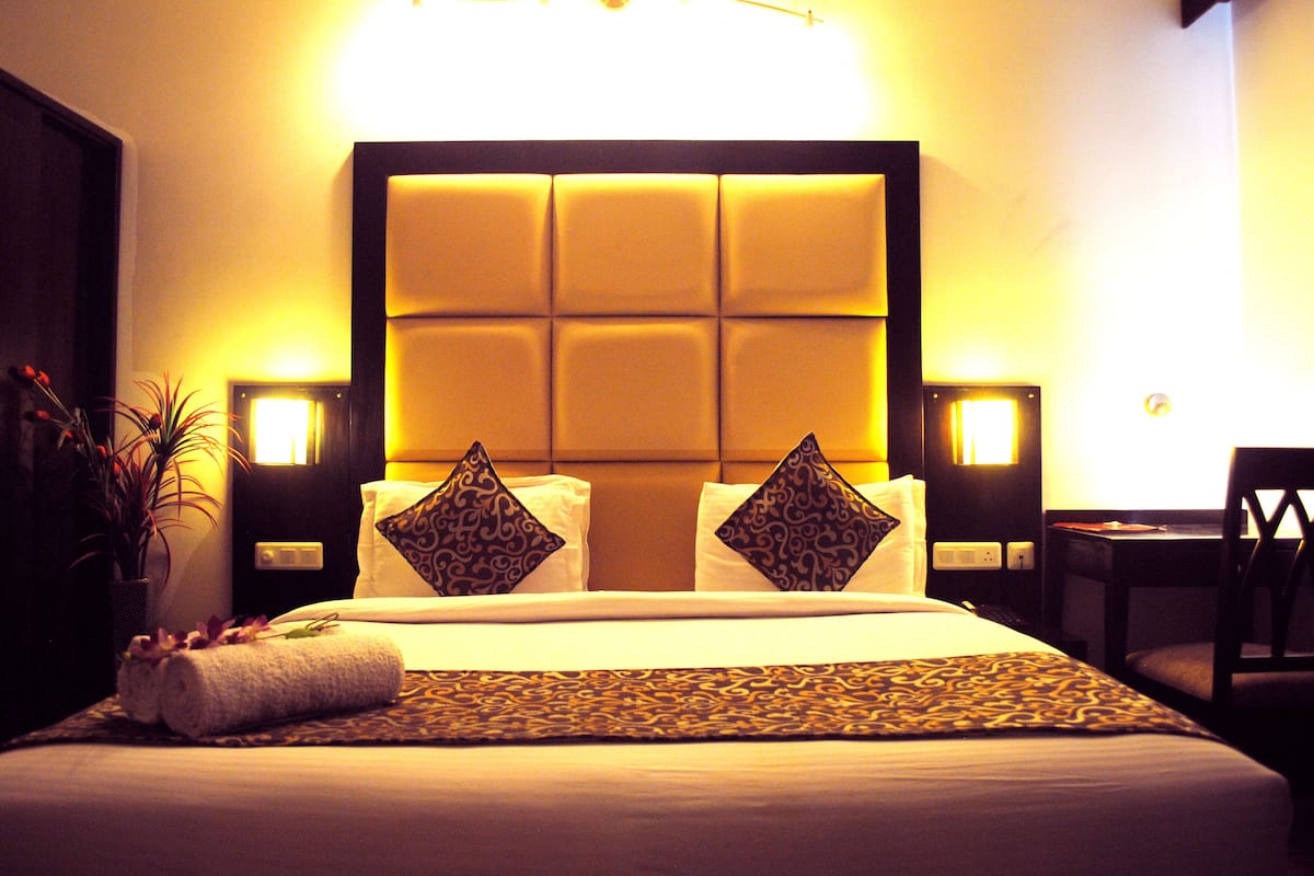 1 quarto, roupas de cama premium, frigobar, cofres nos quartos