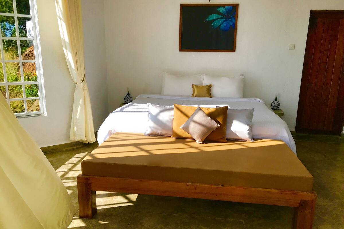 Cadar kapas Mesir, peralatan tempat tidur premium, katil Select Comfort