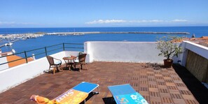 Superior Double Room, Terrace, Sea View | Terrace/patio - Hotel Ristorante Silvestrino (Stintino)