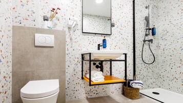 Shower, hair dryer