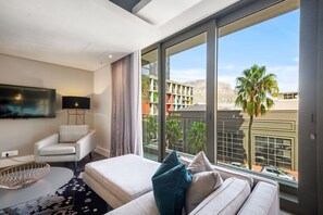 Luxury-Apartment, 1 Schlafzimmer, Küche | Ausblick vom Zimmer