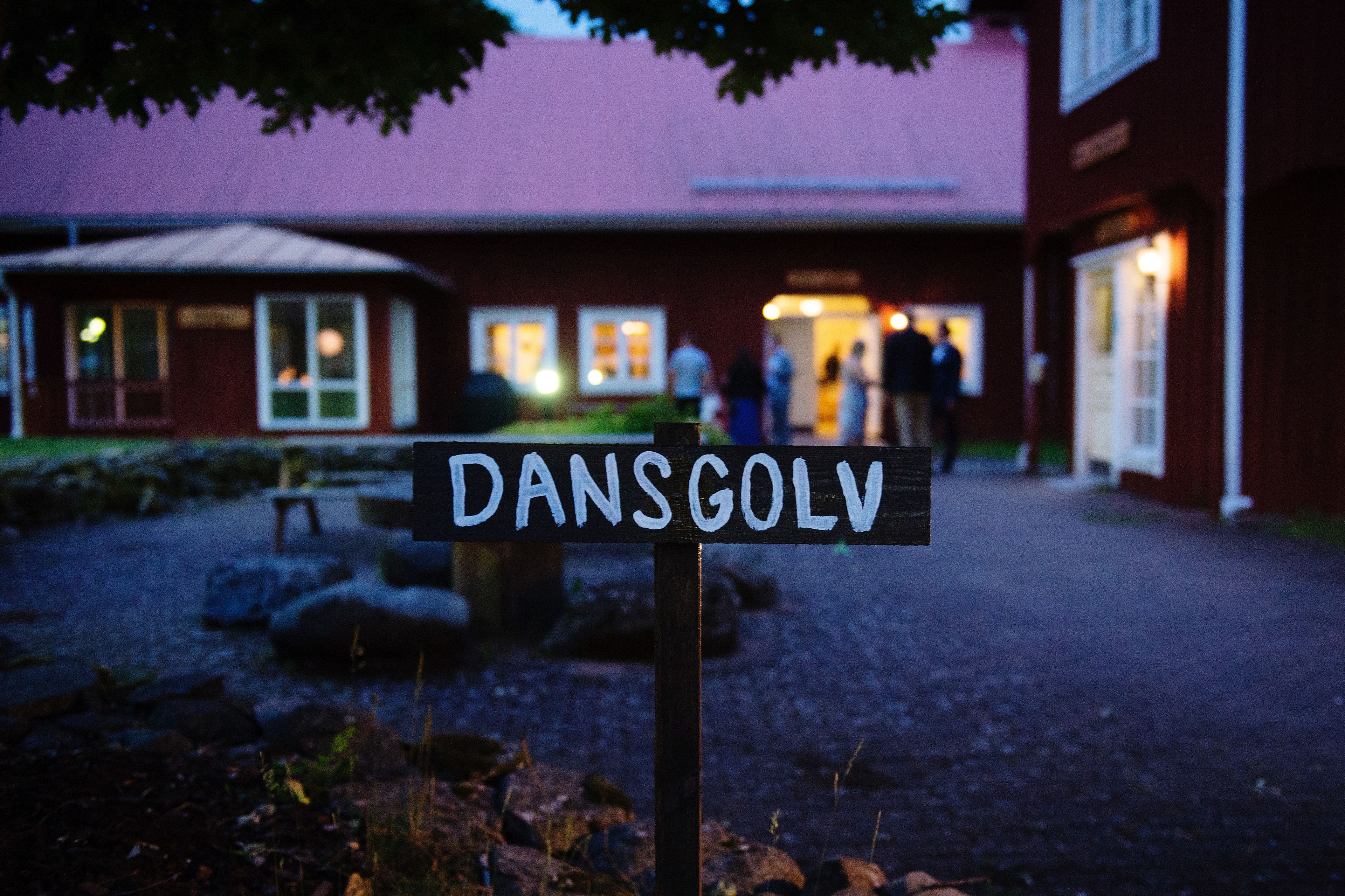 outdoor wedding area