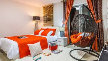 双人房, 1 张双人床 (Orange, 1F) | 1 多间卧室、免费 WiFi、床单