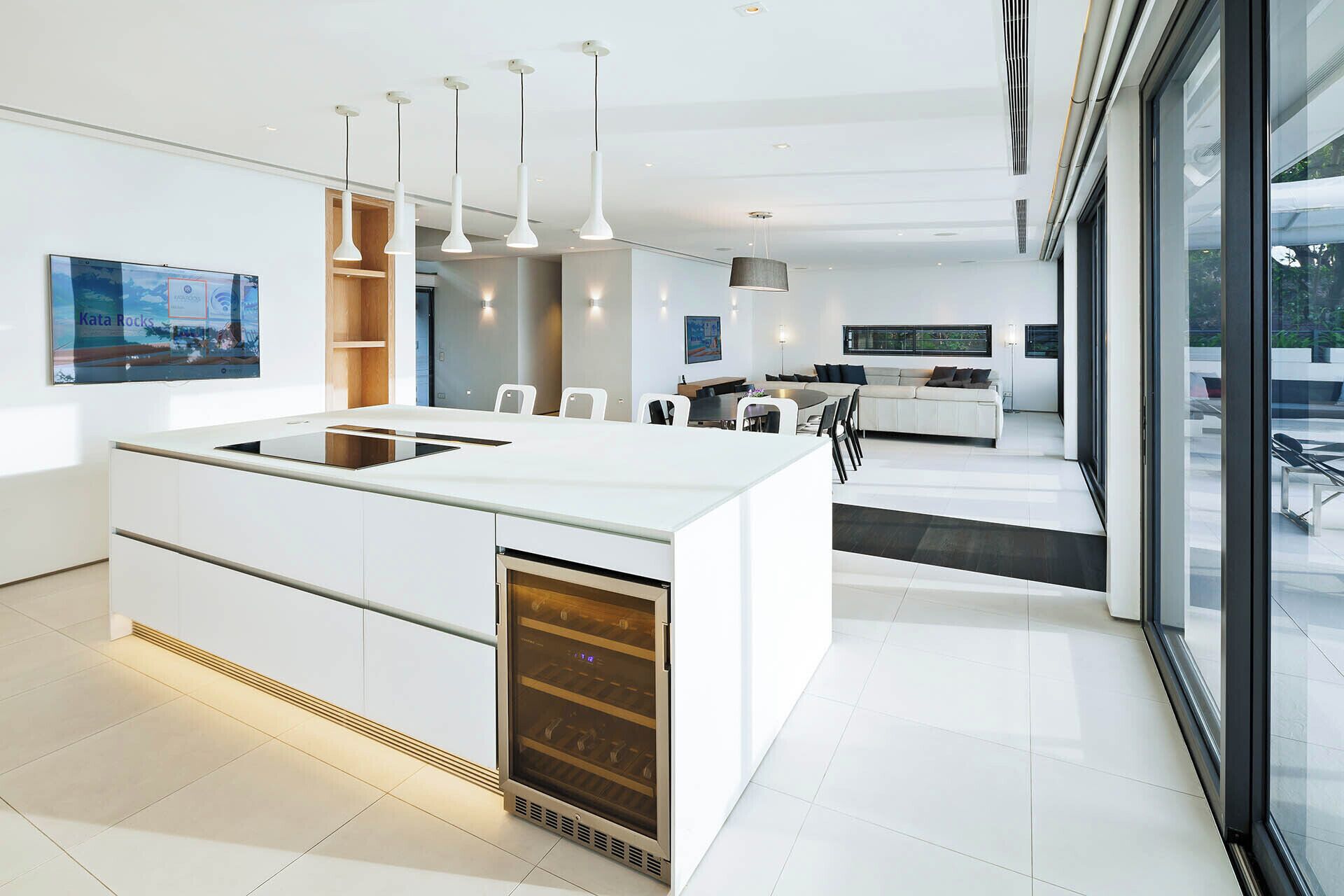 four bedroom sky pool villa | private kitchenette | full-sized fridge, microwave, oven, stovetop