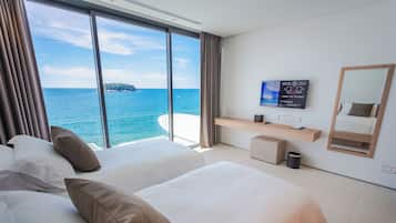 Four Bedroom Sky Pool Villa | Premium bedding, down duvets, pillow-top beds, free minibar items