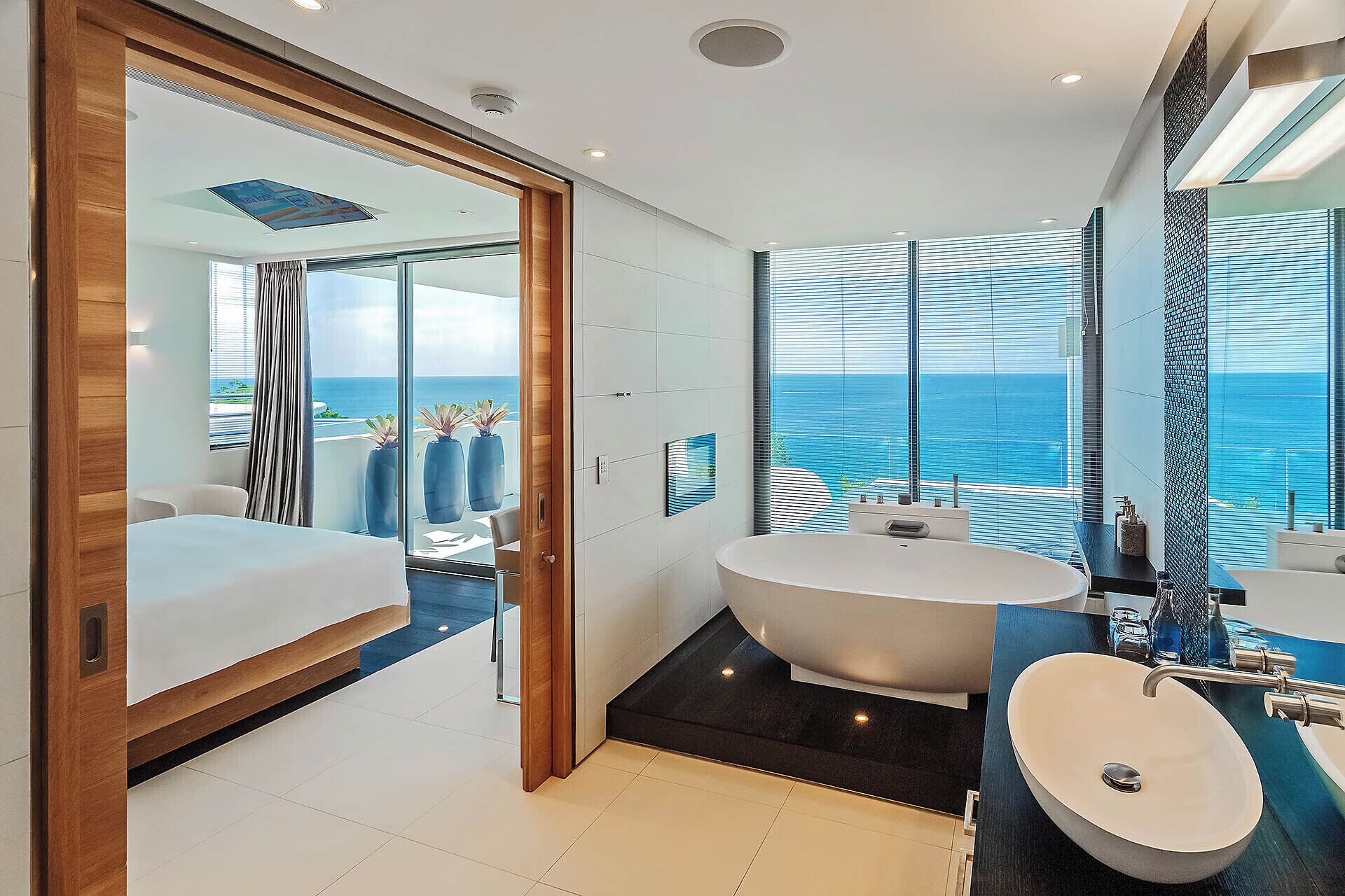 three bedroom sky pool villa | bathroom | free toiletries, hair dryer, bathrobes, slippers