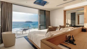 Premium bedding, down duvets, pillow-top beds, free minibar items