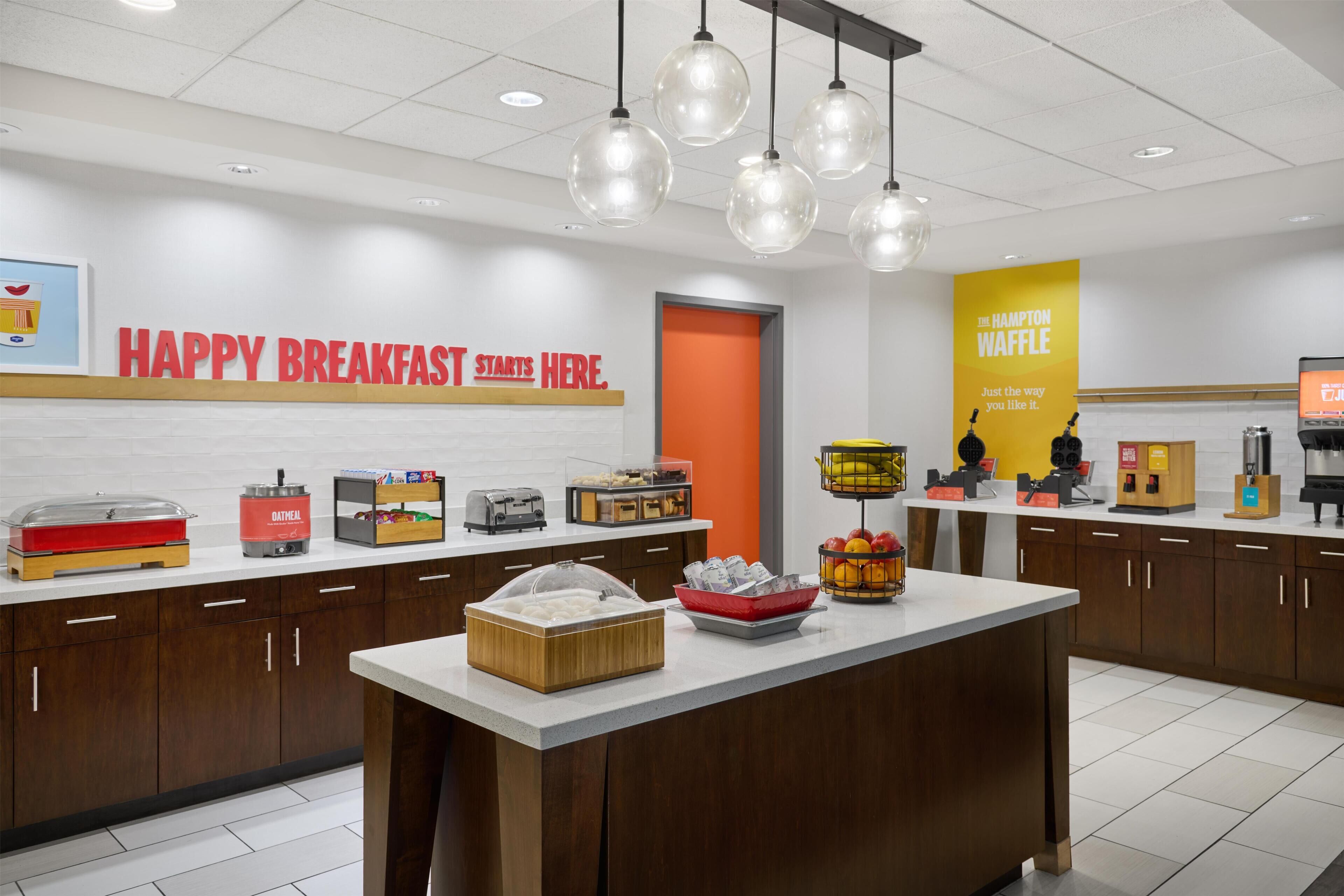 Free daily buffet breakfast