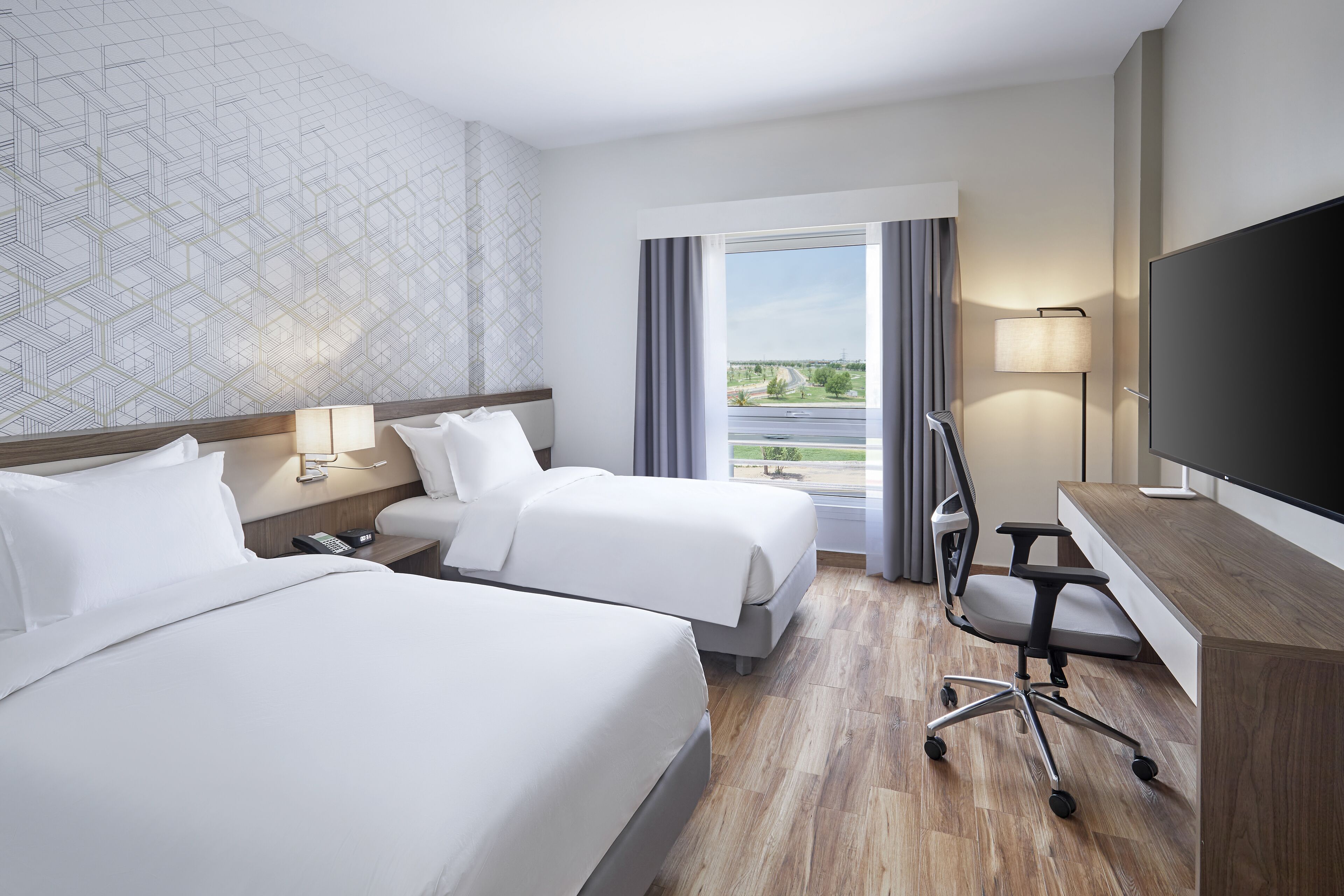 Ropa de cama de alta calidad, edredón y minibar 