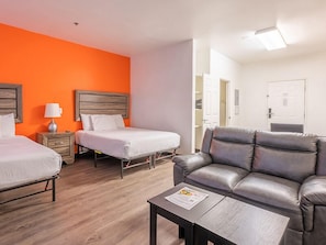 Executive Suite, 2 Queen Beds, Accessible, Kitchenette | 1 bedroom, iron/ironing board, free WiFi, wheelchair access
