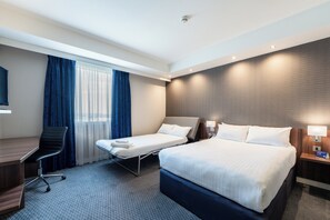 Desk, free cots/infant beds, free WiFi, bed sheets
