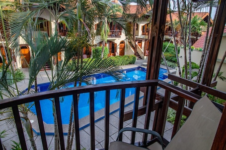 Apartment, 1 Bedroom, Kitchen, Pool View | Balcony view