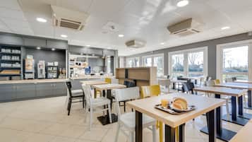 Daily buffet breakfast for a fee