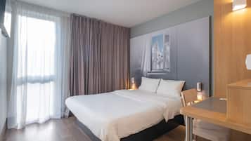 Luxe beddengoed, geluiddichte muren, gratis wifi, beddengoed