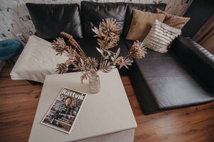 Individually decorated, individually furnished, iron/ironing board