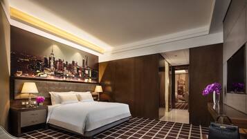 Executive suite | 1 slaapkamer, luxe beddengoed, donsdekens, pillowtop-bedden