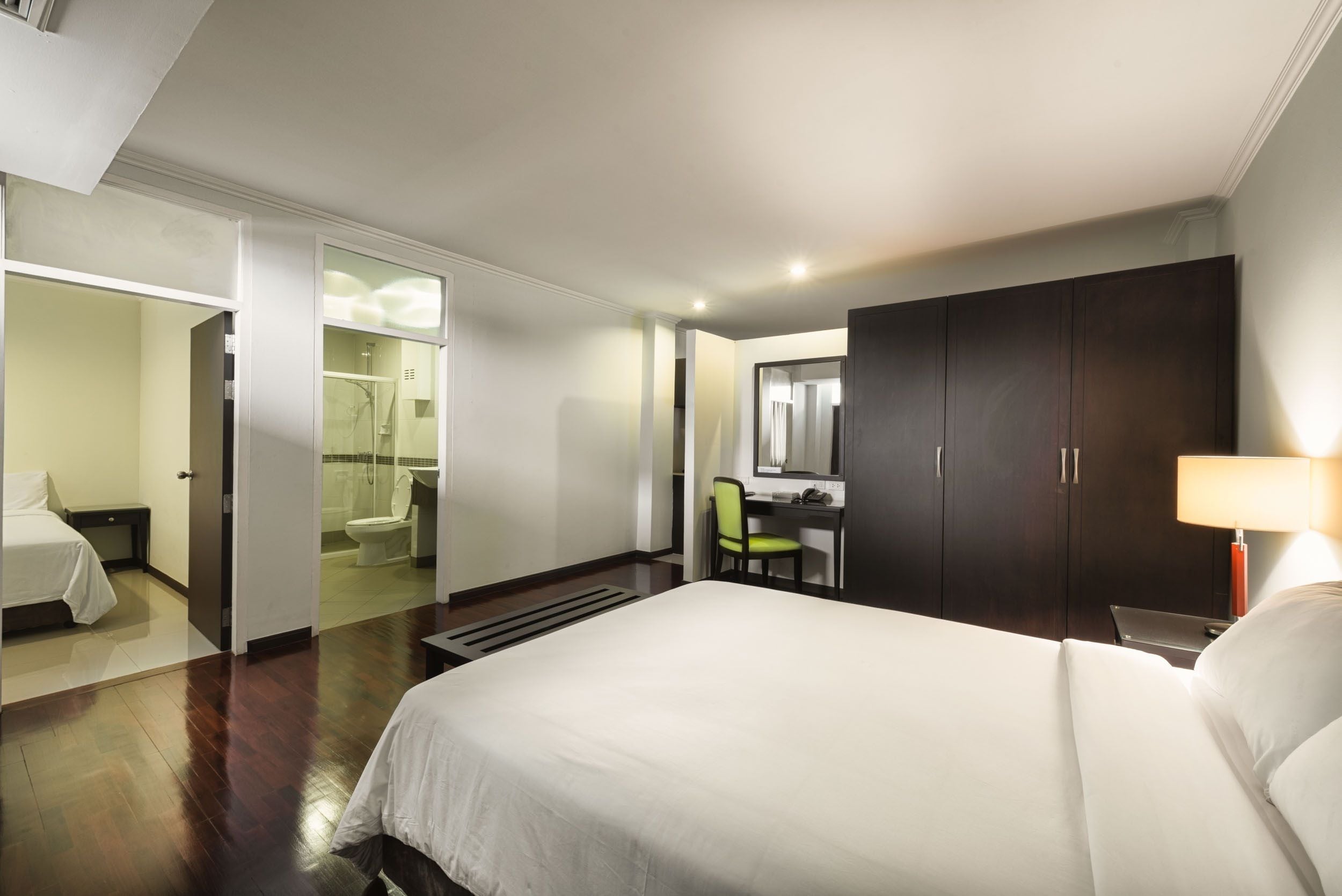 deluxe room, 2 bedrooms | desk, iron/ironing board, free wifi, bed sheets