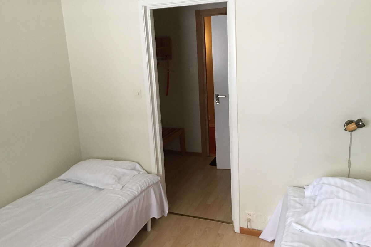 Chambre avec lits jumeaux