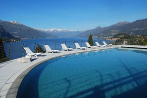Seasonal outdoor pool, pool umbrellas, sun loungers - Borgo Le Terrazze (Bellagio)