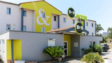 Overnatningsstedets facade