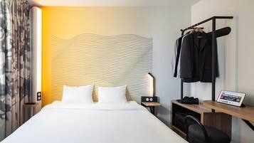 Ropa de cama de alta calidad, escritorio, sistema de insonorización