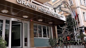 The exterior of the Grand Hisar Hotel with a prominent entrance and signage. - Grand Hisar Hotel (Istanbul)