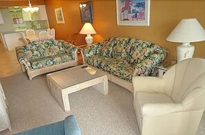 Condo, 1 Bedroom | Living area | Plasma TV