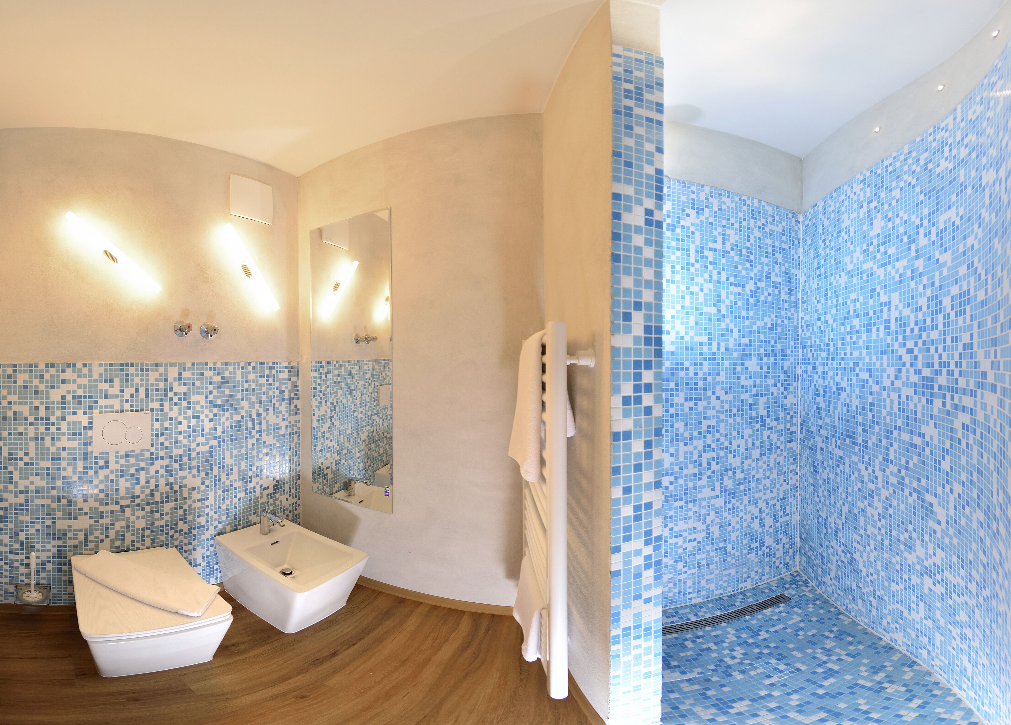 free toiletries, hair dryer, towels