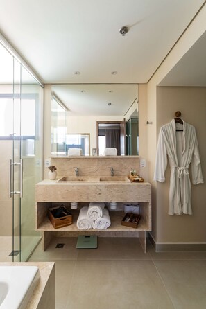Suite, 1 King Bed | Bathroom