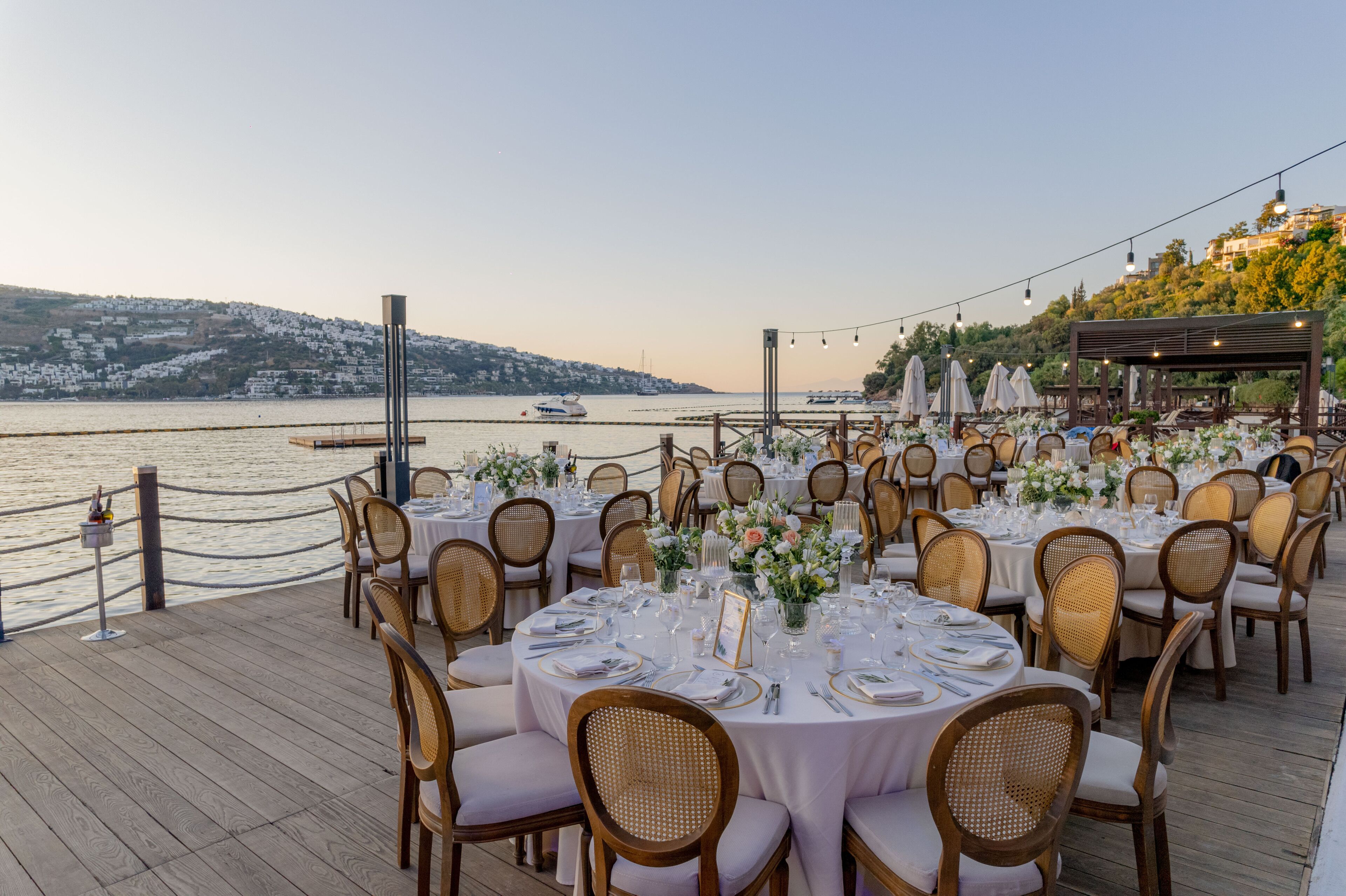 outdoor wedding area