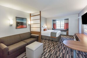In-room safe, desk, laptop workspace, blackout drapes - Microtel Inn & Suites By Wyndham Tioga (Tioga)