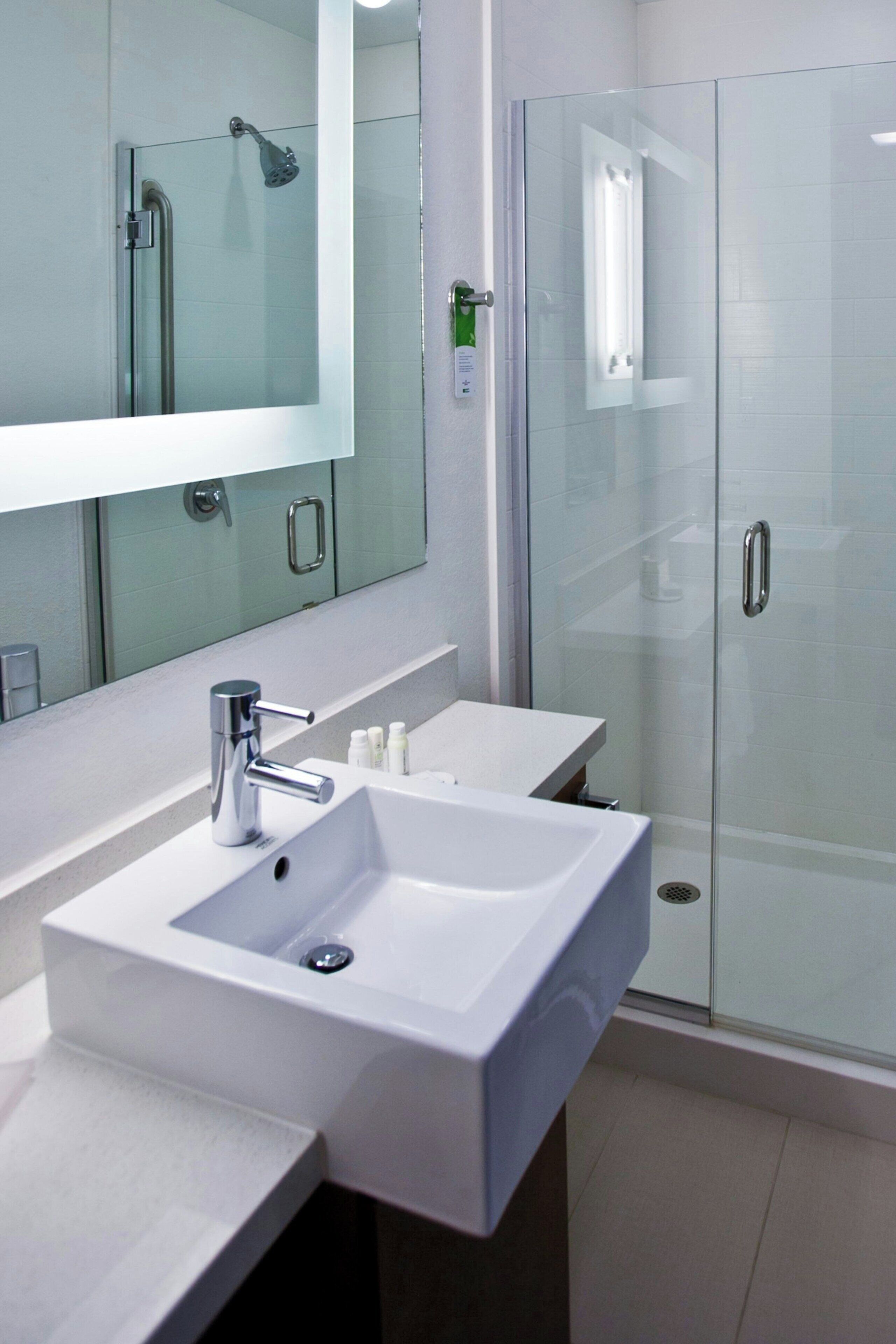 studio, 1 king bed with sofa bed, non smoking | bathroom | free toiletries, hair dryer, towels