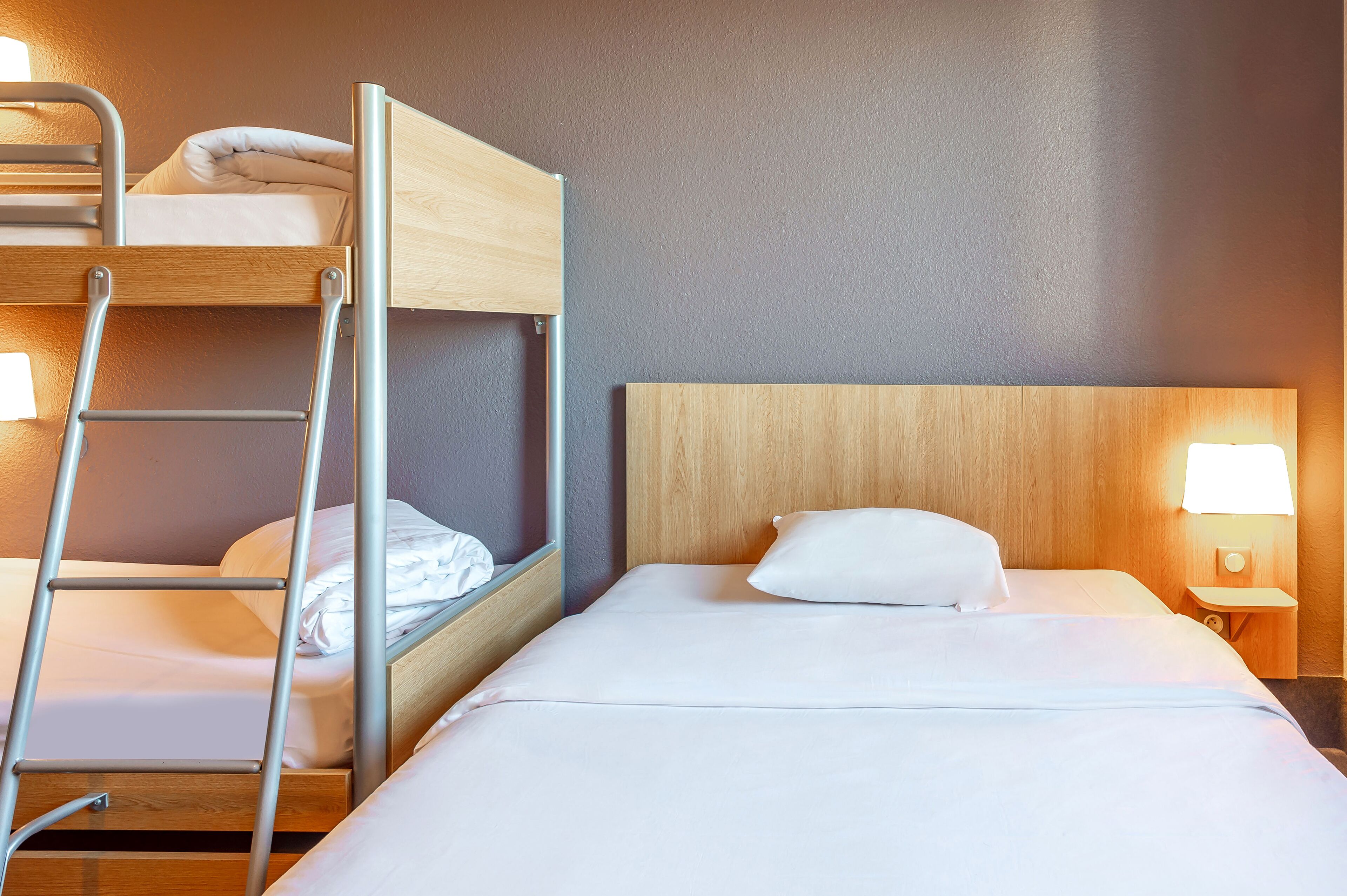 individually decorated, individually furnished, desk, blackout curtains