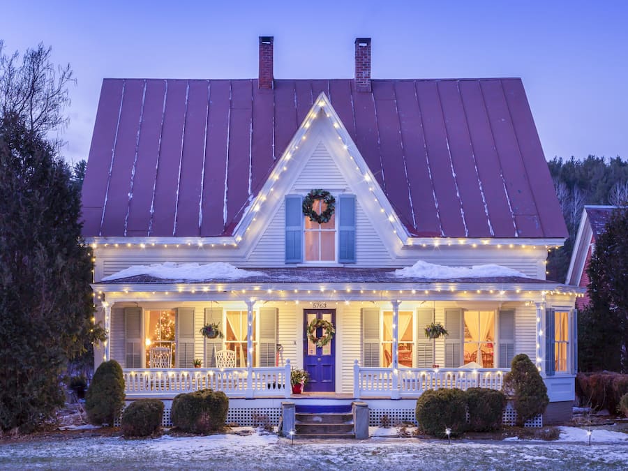 Front of property - evening/night
