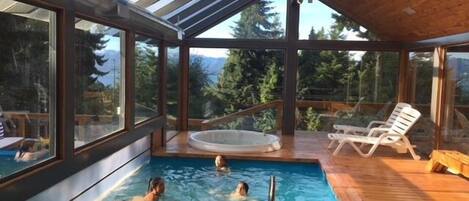 Indoor pool, outdoor pool