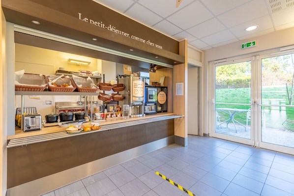 Morgenmadsbuffet hver dag mod et gebyr