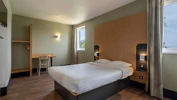 Chambre Double, accessible aux personnes à mobilité réduite | Literie de qualité supérieure, bureau, chambres insonorisées