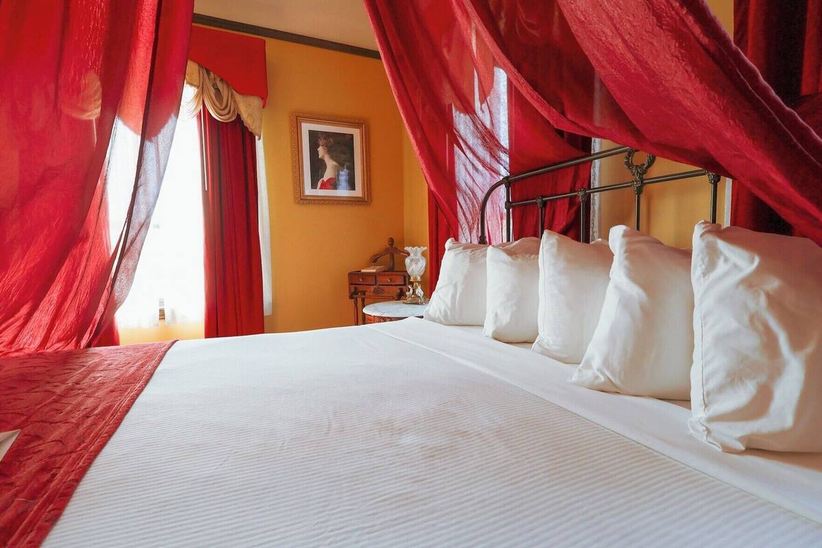 Premium bedding, blackout drapes, soundproofing, iron/ironing board