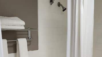 Hair dryer, towels