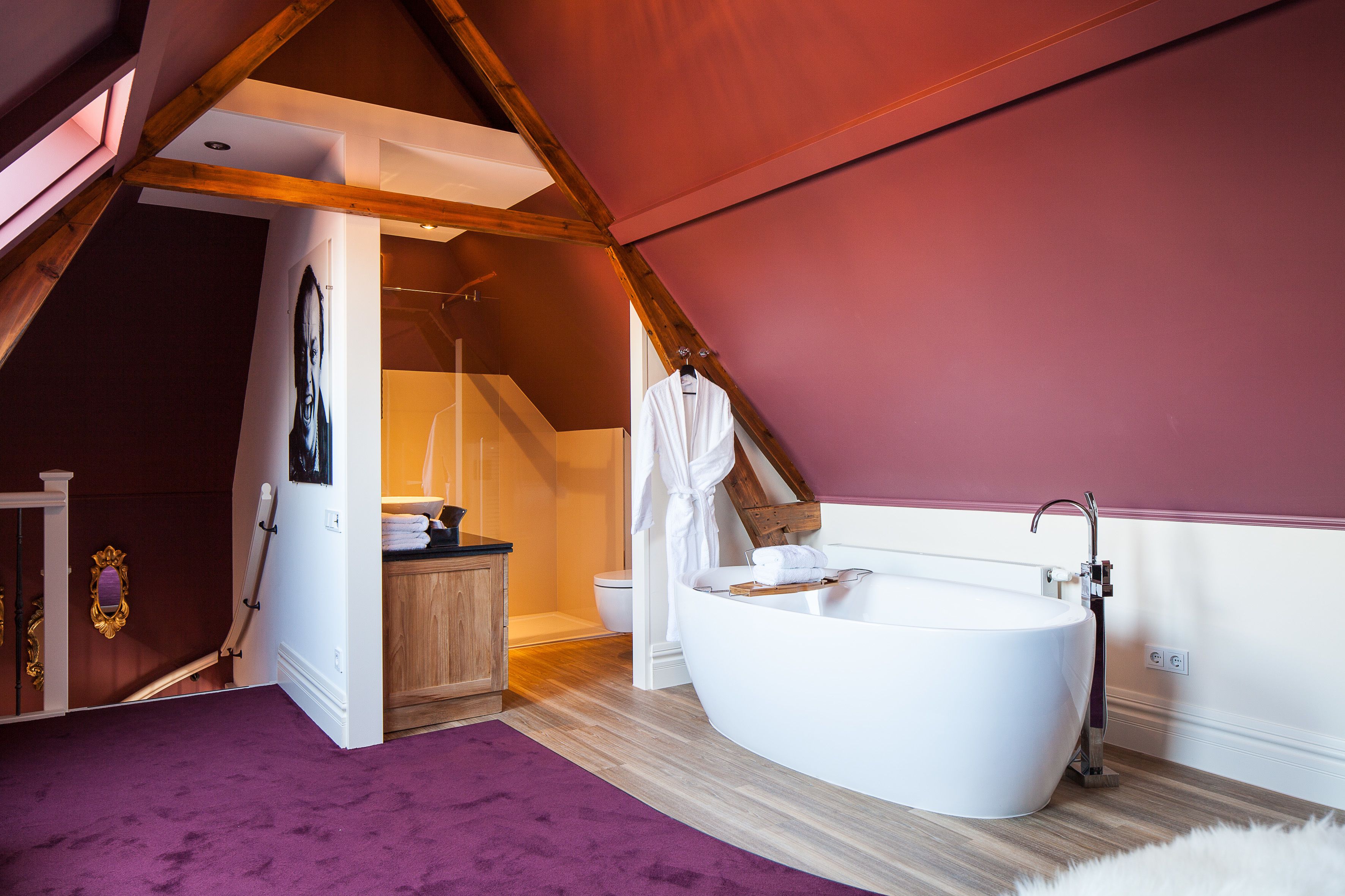 superior suite, 1 bedroom, ensuite, city view (the suite) | bathroom | shower, rainfall showerhead, designer toiletries, hair dryer