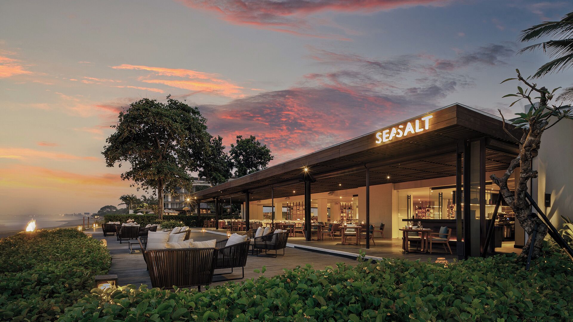 breakfast, lunch, dinner served; international cuisine, beach views