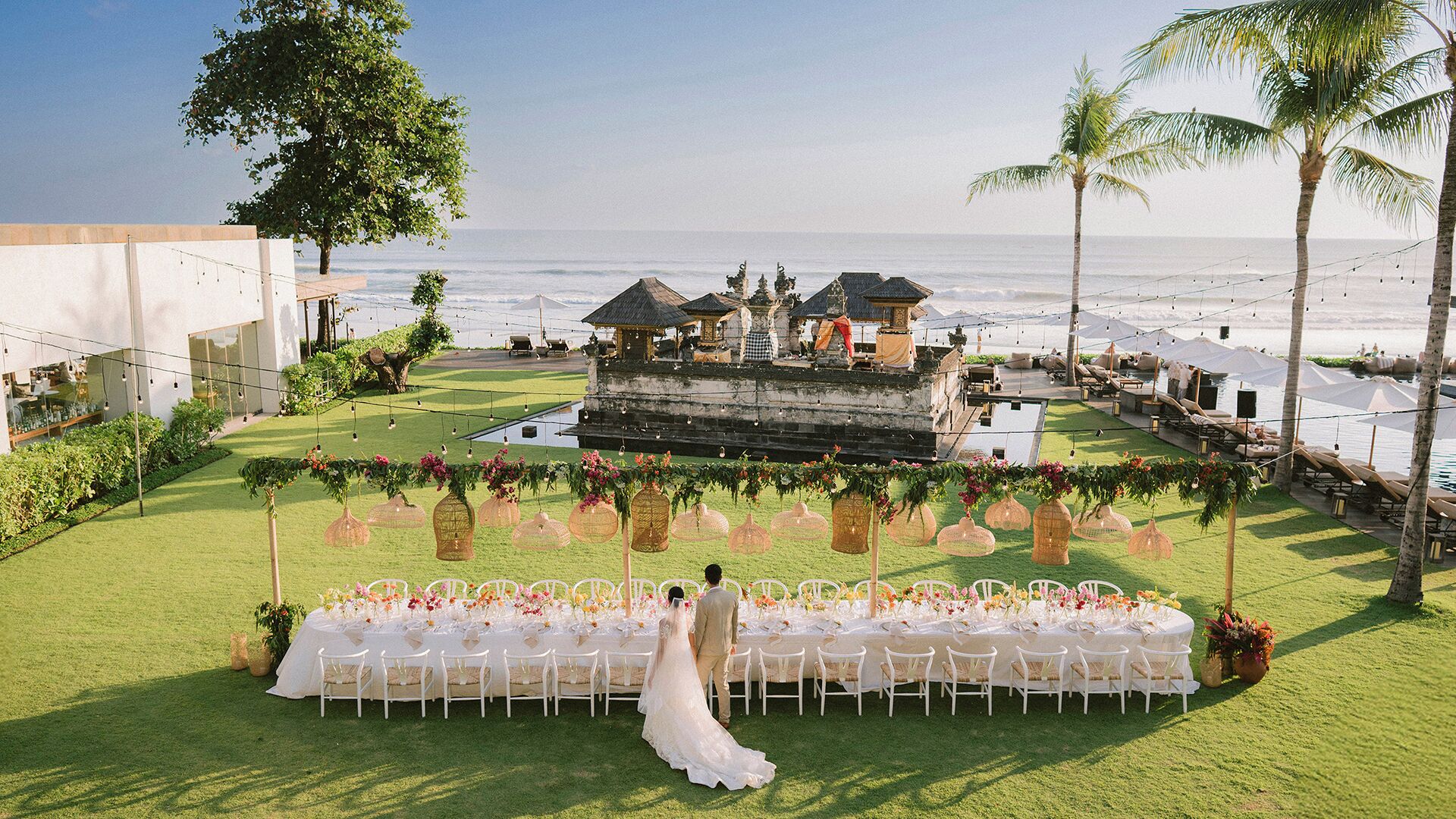 outdoor wedding area