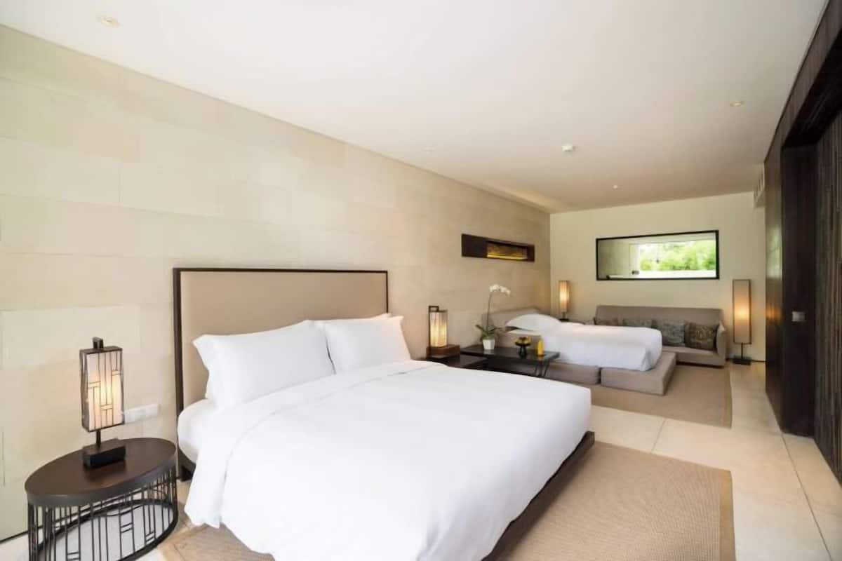 Ropa de cama de alta calidad y minibar