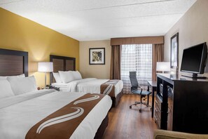 Standard Room, 2 Queen Beds, Accessible, Non Smoking | Desk, laptop workspace, blackout drapes, soundproofing - Quality Inn & Suites Ruther Glen (Ruther Glen)