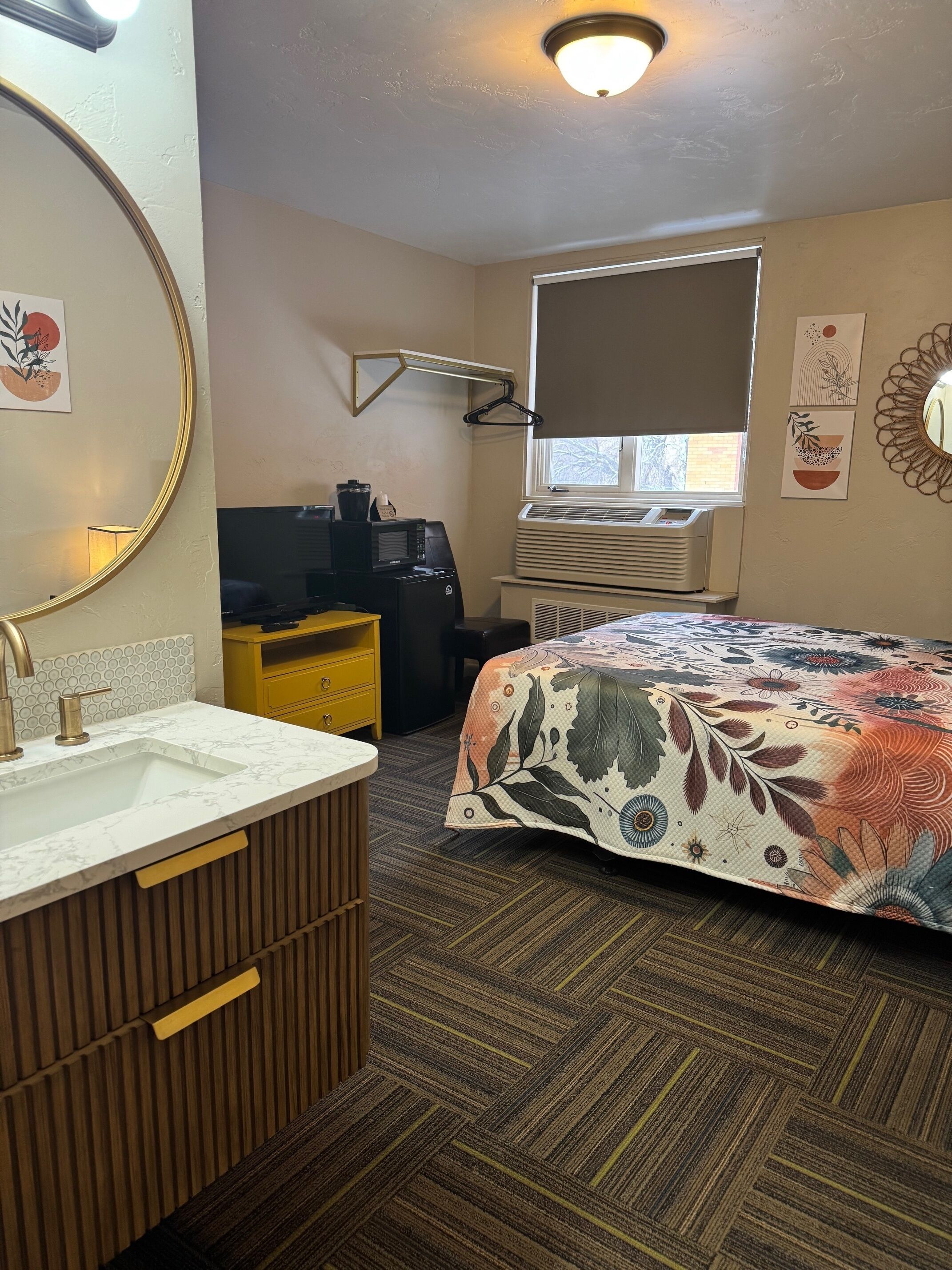 standard double room, 2 queen beds | in-room safe, desk, iron/ironing board, free wifi