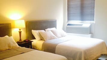 Standard Double Room, 2 Queen Beds | In-room safe, desk, iron/ironing board, free WiFi